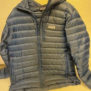 Men's Blue Puffer Jacket